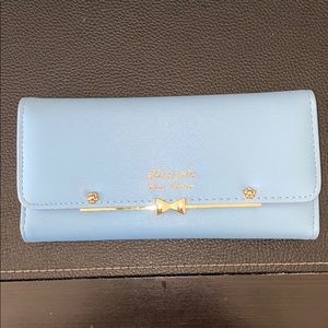Light Blue Trifold Wallet